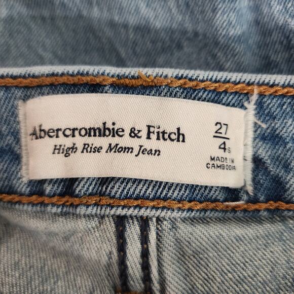 Abercrombie & Fitch High Rise Mom Jean 4/27 SHORT - Picture 7 of 7